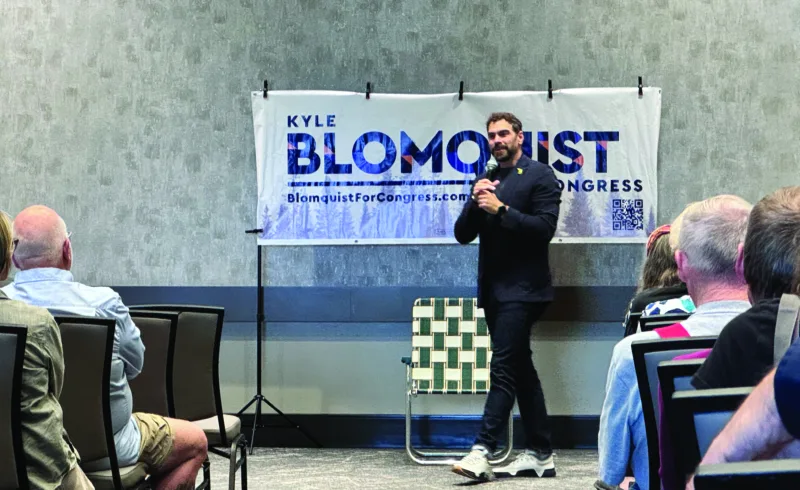 Congressional candidate Blomquist hosts town hall in Marquette